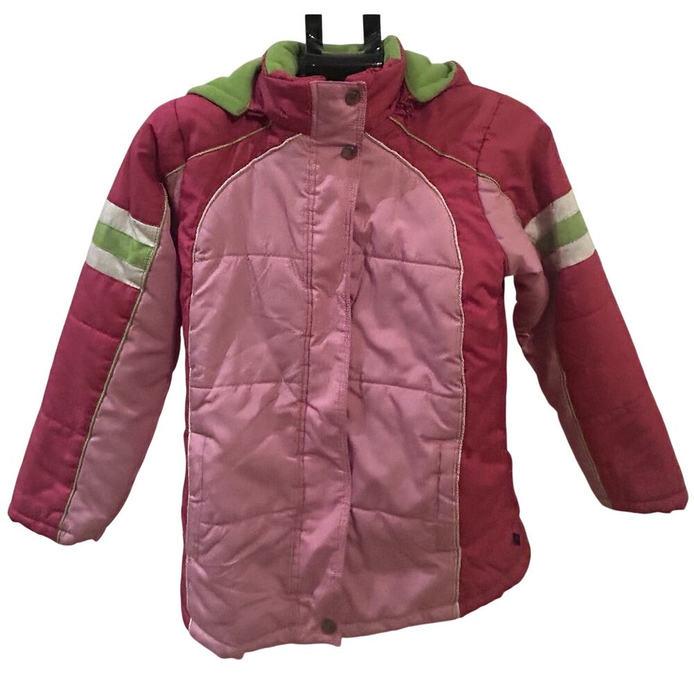 Rothschild Pink and Green Coat Girls size 10/12